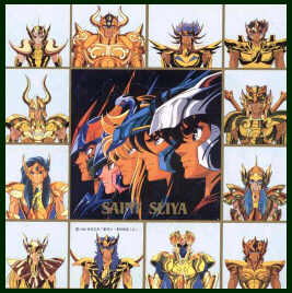 Ecco i 5 Eroi contornati dai 12 Cavalieri d'oro